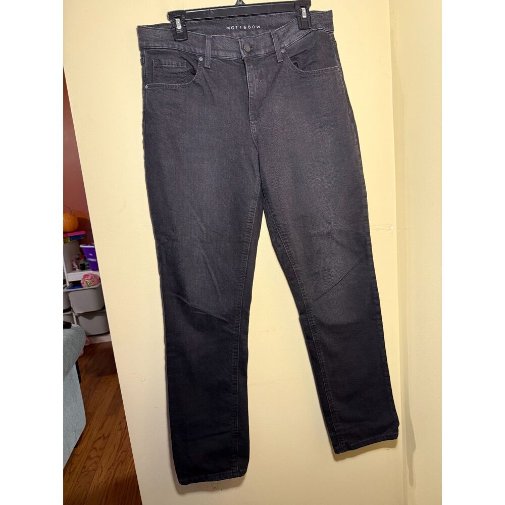 Women's Mott & Bow Black Boyfriend Slim Straight Jeans | Size 30x30 | Premium
